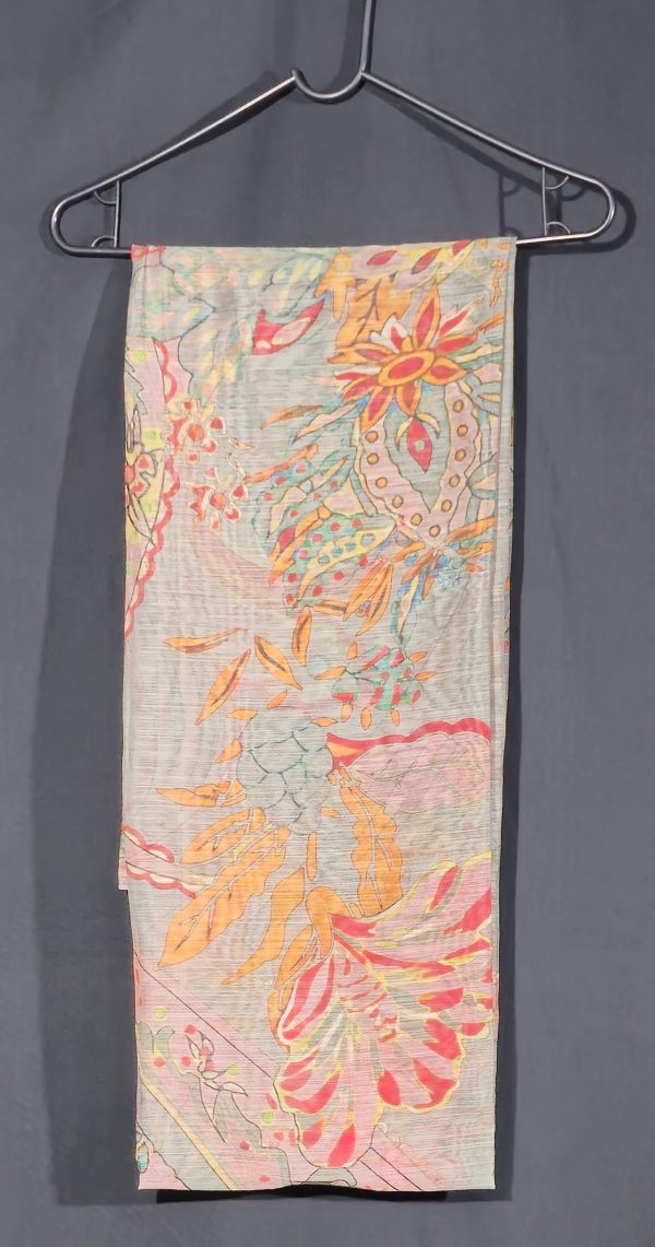 OLIVE GREEN 3 Piece Linen Stitched Embroidered - Image 3