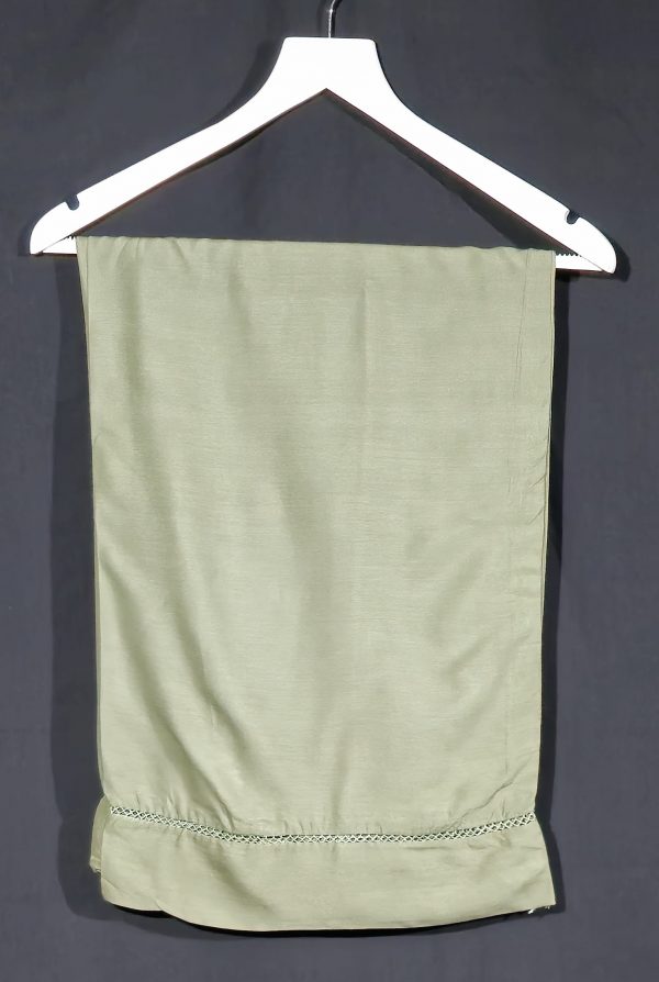 OLIVE GREEN 3 Piece Linen Stitched Embroidered - Image 2