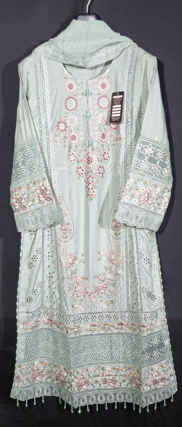 PISTACHIO 3 Piece Linen Stitched Embroidered (Copy)